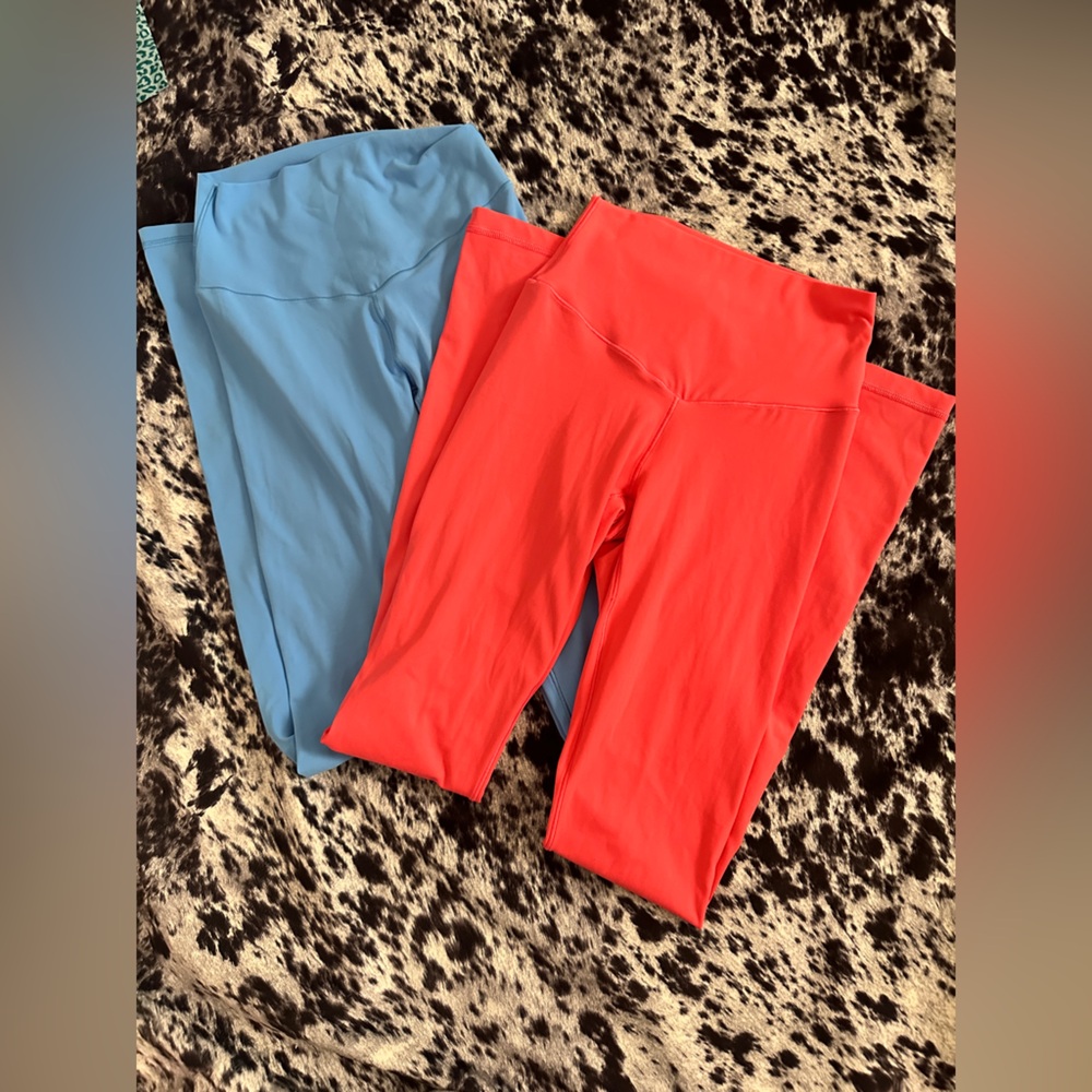 aerie pink + blue bootcut leggings!! 🩷🩵 (NWOT)